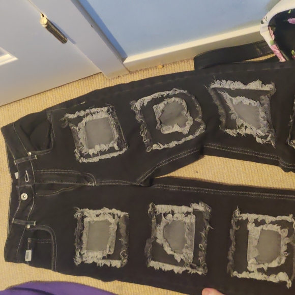 Dolls Kill Jeans Charcoal Rubic Baggy Jeans The Ragged Priest Dollskill Poshmark